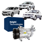 Compressor Delphi Renault Clio Logan Sandero 1.0 2007 a 2014