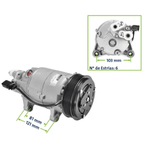 Compressor Denso Golf A3 1.6 1.8 Turbo 1997 A 2014 6 Pk