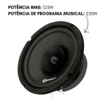 Par Alto Falante Taramps 5 Polegadas Hd250s 125w Rms 8 Ohms
