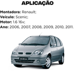 Polia Engrenagem do Virabrequim Aplic Renault Scenic 1.6 2006 a 2011