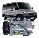 Compressor Delphi Fiat Ducato Peugeot Boxer Citroen Jumper 2.8 2006 2008 2010 2011 5pk Sanden Sd7v16