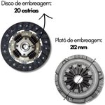 Kit Embreagem Elper Honda Civic 1.6 1.7 16V 1992 1998 2002 2006