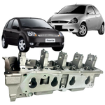 Cabeçote Zetec Rocam Gasolina Fiesta Ka 1.0 8v 1999 a 2006 Frontier