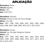 Filtro De Óleo Dafra Kasinski Suzuki 1997 a 2016 Wega