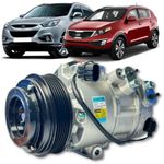 Compressor Delphi Hyundai Ix35 2.0 Kia Sportage 2011 a 2015