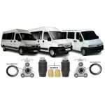 Kit Completo Par Amortecedor Coxim Rolamento Batente Coifa Dianteiro Esquerdo Direito Jumper Ducato Boxer