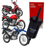 Filtro Combustível Biz 125 Cg Titan Fan Start Sport Cargo Job Nxr Bros 150 160
