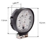 Farol Auxiliar Redondo Tarponn 9 LEDs 27w Cyber