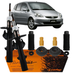 Par Amortecedor Dianteiro + Kit Fit 2003 a 2008 Cofap Turbogás
