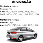 Kit Amortecedor Dianteiro Completo City Fit 2003/2014 Recrin