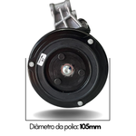 Compressor Valeo Fiat Palio Doblo Idea Linea Bravo Strada 1.8 1.6 2009 a 2015