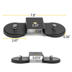 Par Suportes Magnetico Duplo 88mm Para Barra e Farois S-11