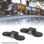 Par Suportes Magnetico Duplo 88mm Para Barra e Farois S-11