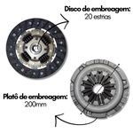 Kit Embreagem Fiat 500 Cinquecento Evo Dualogic 1.4 8/16v
