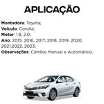 Compressor Valeo Corolla 1.8 2.0 2015 Automatico e Manual