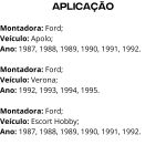 CHAVE DE SETA KOSTAL FORD ESCORT VERONA APOLO (10539785)