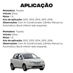 Radiador Eurus Etios 1.3 1.5 2012 2014 2016