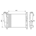 Radiador Behr Fiat Elba Uno Premio 1996 a 2000 Com ar