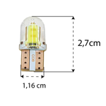 Par Lâmpada Led Tarponn T10 Silicon Cob Led Cyber