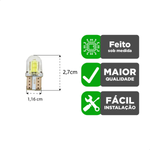 Par Lâmpada Led Tarponn T10 Silicon Cob Led Cyber