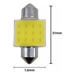Par Lampada Tarponn Led Torpedo Canbus Premium 31mm 12v 6.000k