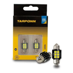 Par Lampada Led Tarponn Torpedo Canbus Premium 36mm 12v 6.000k