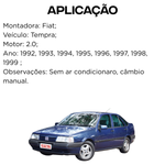 Radiador Visconde Fiat Tempra 2.0 1992 a 1999