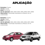 Radiador Notus Toyota Corolla Fielder 1.6 1.8 2.0 2002 a 2008