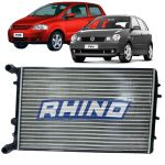 Radiador Rhino Vw Polo Fox 2003 a 2007 Com Ar