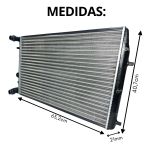 Radiador Rhino Vw Polo Fox 2003 a 2007 Com Ar