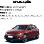 Condensador Brasado Polo Virtus 1.6 16v 2019 a 2025 Mahle