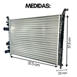 Radiador De Água Behr Palio Siena Strada Idea 2000 a 2019