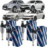 Kit 4 Bicos Injetor Direta Original Bosch Q5 Golf GTI Jetta Tiguan Allspace 2.0 Gasolina