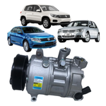 Compressor Delphi Jetta Golf Tiguan A1 A3 Q3 2012 a 2020 6Pk
