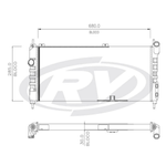 Radiador Visconde Gm Corsa Classic 1994 a 2010 Com ar