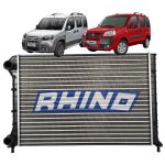 Radiador Rhino Fiat Doblo 2001 a 2019 Com Ar