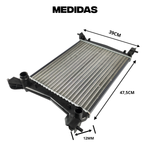 Radiador Rhino Fiat Uno Vivance Palio Grand Siena Mobi 1.0 1.4 1.6 2010 a 2016