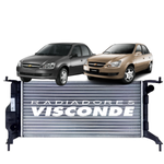 Radiador Visconde Gm Classic 2011 a 2016 Com ar