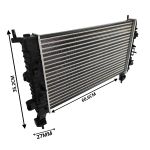 Radiador Rhino Gm Meriva 2003 a 2014 Com ar