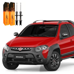 Par Amortecedor Dianteiro Fiat Strada 1.3 1.4 1.5 1.6 1.8 2001 a 2020 Cofap Turbogás