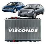 Radiador Visconde Honda Civic 1.8 2006 2007 2008 2009