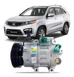 COMPRESSOR DELPHI HYUNDAI AZERA 3,3 2007 A 2011 6PK SANTA FE 2,7 3,5 VERA CRUZ 3,0 V6 VALVULA (CS20423)