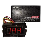 Voltímetro Ajk Digital Nano Black 12v e 24v Display Vermelho