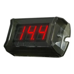 Voltímetro Ajk Digital Nano Black 12v e 24v Display Vermelho