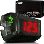 Voltímetro Ajk Digital Nano Black 12v e 24v Display Vermelho