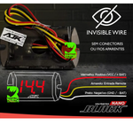 Voltímetro Ajk Digital Nano Black 12v e 24v Display Vermelho