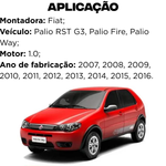 Par Amortecedor Dianteiro Cofap + Kit Palio Rst Way Fire 1.0 2007 a 2016