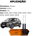 Par Amortecedor Traseiro Kicks 1.6 2016 A 2025 Cofap