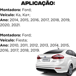 Par Amortecedor Traseiro Turbogás Fiesta 2010 a 2018 Ka Ka+ 2014 a 2021 Cofap