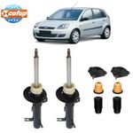 Par amortecedor Dianteiro Coxim Batente Coifa Fiesta 2003 12 (KIT024S)